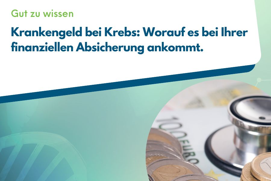 Titelbild für Ratgeberartikel, der sich um Krankengeld bei Krebs und wie lange Sie Krankengeld bei Krebs bekommen, dreht