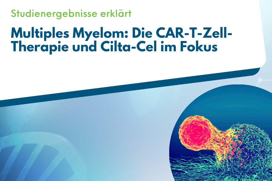 Die Ergebnisse der CARTITUDE-4 und CARTITUDE-1 Studie mit Cilta-Cel als CAR-T-Zell Therapie beim Multiplen Myelom kurz erklärt.